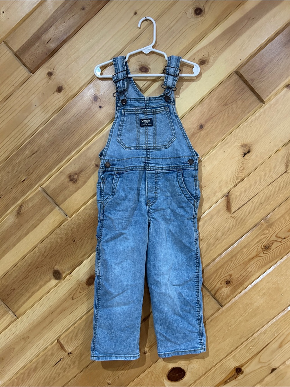4t Children's Light Blue Denim Overalls